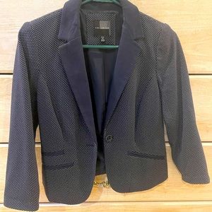 The Limited Polka dotted cotton blazer